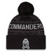 Шапка с помпоном Washington Commanders New Era 2026 Salute To Service Cuffed - Black