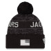 Шапка с помпоном Jacksonville Jaguars New Era 2026 Salute To Service Cuffed - Black