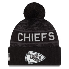 Шапка с помпоном Kansas City Chiefs New Era 2026 Salute To Service Cuffed - Black Шапка с помпоном Kansas City Chiefs New Era 2026 Salute To Service Cuffed - Black