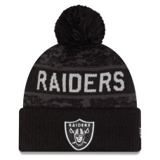 Шапка с помпоном Las Vegas Raiders New Era 2026 Salute To Service Cuffed - Black Шапка с помпоном Las Vegas Raiders New Era 2026 Salute To Service Cuffed - Black