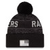 Шапка с помпоном Las Vegas Raiders New Era 2026 Salute To Service Cuffed - Black