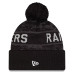 Шапка с помпоном Las Vegas Raiders New Era 2026 Salute To Service Cuffed - Black
