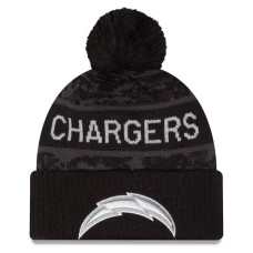 Шапка с помпоном Los Angeles Chargers New Era 2026 Salute To Service Cuffed - Black Шапка с помпоном Los Angeles Chargers New Era 2026 Salute To Service Cuffed - Black