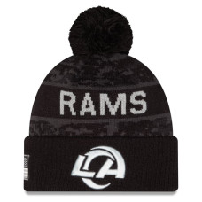 Шапка с помпоном Los Angeles Rams New Era 2026 Salute To Service Cuffed - Black Шапка с помпоном Los Angeles Rams New Era 2026 Salute To Service Cuffed - Black