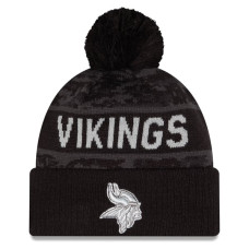 Шапка с помпоном Minnesota Vikings New Era 2026 Salute To Service Cuffed - Black Шапка с помпоном Minnesota Vikings New Era 2026 Salute To Service Cuffed - Black