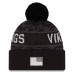 Шапка с помпоном Minnesota Vikings New Era 2026 Salute To Service Cuffed - Black