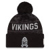 Шапка с помпоном Minnesota Vikings New Era 2026 Salute To Service Cuffed - Black