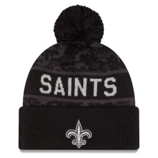 Шапка с помпоном New Orleans Saints New Era 2026 Salute To Service Cuffed - Black Шапка с помпоном New Orleans Saints New Era 2026 Salute To Service Cuffed - Black