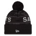 Шапка с помпоном New Orleans Saints New Era 2026 Salute To Service Cuffed - Black