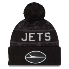 Шапка с помпоном New York Jets New Era 2026 Salute To Service Cuffed - Black Шапка с помпоном New York Jets New Era 2026 Salute To Service Cuffed - Black