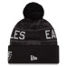 Шапка с помпоном Philadelphia Eagles New Era 2026 Salute To Service Cuffed - Black