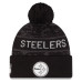 Шапка с помпоном Pittsburgh Steelers New Era 2026 Salute To Service Cuffed - Black Шапка с помпоном Pittsburgh Steelers New Era 2026 Salute To Service Cuffed - Black