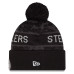 Шапка с помпоном Pittsburgh Steelers New Era 2026 Salute To Service Cuffed - Black