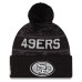 Шапка с помпоном San Francisco 49ers New Era 2026 Salute To Service Cuffed - Black Шапка с помпоном San Francisco 49ers New Era 2026 Salute To Service Cuffed - Black