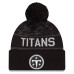 Шапка с помпоном Tennessee Titans New Era 2026 Salute To Service Cuffed - Black