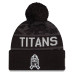 Шапка с помпоном Tennessee Titans New Era 2026 Salute To Service Cuffed - Black
