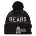 Шапка с помпоном Chicago Bears New Era 2026 Salute To Service Cuffed - Black