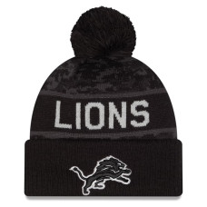 Шапка с помпоном Detroit Lions New Era 2026 Salute To Service Cuffed - Black Шапка с помпоном Detroit Lions New Era 2026 Salute To Service Cuffed - Black