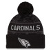 Шапка с помпоном Arizona Cardinals New Era 2026 Salute To Service Cuffed - Black