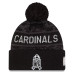 Шапка с помпоном Arizona Cardinals New Era 2026 Salute To Service Cuffed - Black
