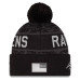 Шапка с помпоном Baltimore Ravens New Era 2026 Salute To Service Cuffed - Black