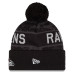 Шапка с помпоном Baltimore Ravens New Era 2026 Salute To Service Cuffed - Black