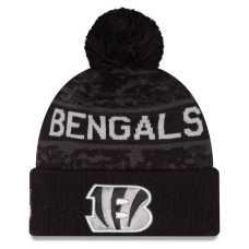 Шапка с помпоном Cincinnati Bengals New Era 2026 Salute To Service Cuffed - Black Шапка с помпоном Cincinnati Bengals New Era 2026 Salute To Service Cuffed - Black