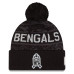 Шапка с помпоном Cincinnati Bengals New Era 2026 Salute To Service Cuffed - Black
