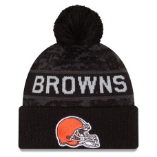 Шапка с помпоном Cleveland Browns New Era 2026 Salute To Service Cuffed - Black Шапка с помпоном Cleveland Browns New Era 2026 Salute To Service Cuffed - Black