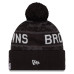 Шапка с помпоном Cleveland Browns New Era 2026 Salute To Service Cuffed - Black