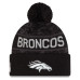 Шапка с помпоном Denver Broncos New Era 2026 Salute To Service Cuffed - Black