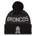 Шапка с помпоном Denver Broncos New Era 2026 Salute To Service Cuffed - Black
