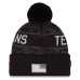 Шапка с помпоном Houston Texans New Era 2026 Salute To Service Cuffed - Black