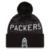 Шапка с помпоном Green Bay Packers New Era 2026 Salute To Service Cuffed - Black