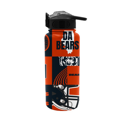 Бутылка Chicago Bears Pegasus 32oz. Local Slogan Press Top