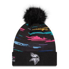 Женская шапка с помпоном Minnesota Vikings New Era 2026 NFL Crucial Catch Cuffed - Black Женская шапка с помпоном Minnesota Vikings New Era 2026 NFL Crucial Catch Cuffed - Black