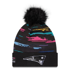 Женская шапка с помпоном New England Patriots New Era 2026 NFL Crucial Catch Cuffed - Black Женская шапка с помпоном New England Patriots New Era 2026 NFL Crucial Catch Cuffed - Black