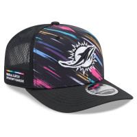 Детская бейсболка Miami Dolphins New Era 2026 NFL Crucial Catch 9SEVENTY Adjustable - Black