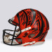 Ja'Marr Chase Cincinnati Bengals Autographed Fanatics Authentic Riddell Speed Authentic Helmet - Art by JK5 - Limited Edition #1/1