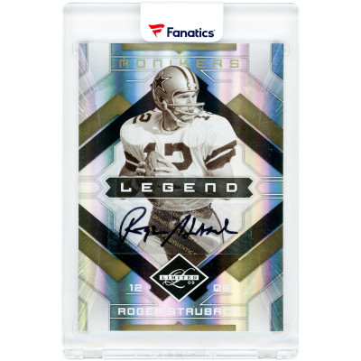 Карточка Roger Staubach Dallas Cowboys Autographed 2009 Donruss Leaf Limited Monikers Legend #137 #6/12