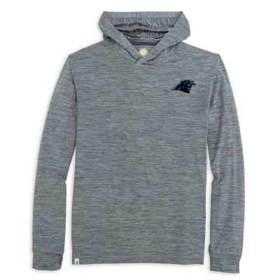 Футболка Carolina Panthers johnnie-O Heather Black Talon Long Sleeve Hooded