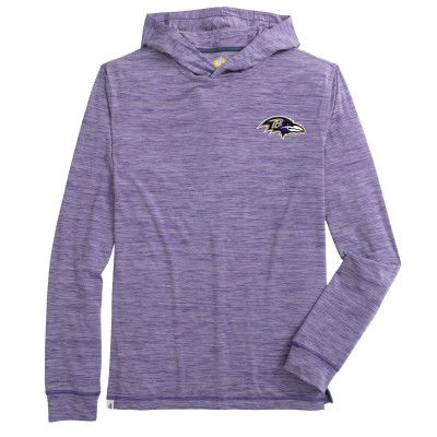 Футболка Baltimore Ravens johnnie-O Purple Talon Long Sleeve Hooded