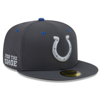 Бейсболка Indianapolis Colts New Era 2026 Rivalries Collection 59FIFTY - Anthracite
