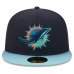 Бейсболка Miami Dolphins New Era Rivalries Collection 59FIFTY - Navy