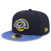 Бейсболка Los Angeles Rams New Era Rivalries Collection 59FIFTY - Navy