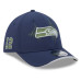 Бейсболка Seattle Seahawks New Era Rivalries Collection 39THIRTY M-Crown Stretch - College Navy