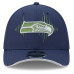 Бейсболка Seattle Seahawks New Era Rivalries Collection 39THIRTY M-Crown Stretch - College Navy