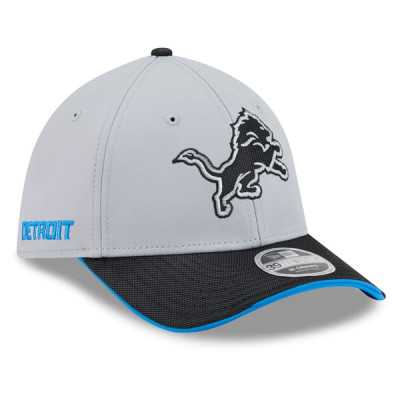 Бейсболка Detroit Lions New Era 2026 Rivalries Collection 39THIRTY M-Crown Stretch - Gray