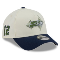 Бейсболка Seattle Seahawks New Era Rivalries Collection 9FORTY A-Frame - Cream