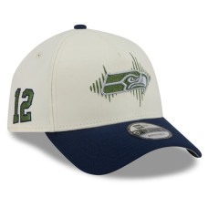 Бейсболка Seattle Seahawks New Era Rivalries Collection 9FORTY A-Frame - Cream